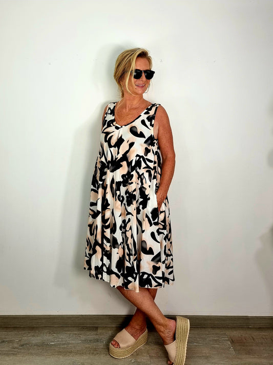 Luftiges Sommerkleid in drei Farben