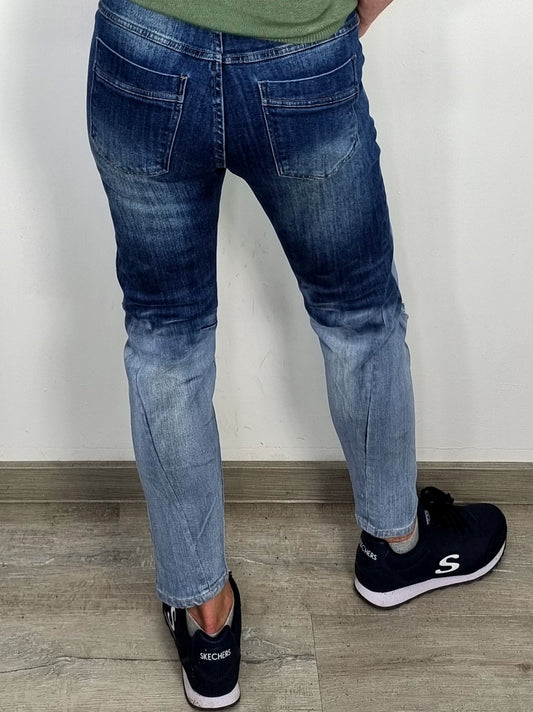 Jeans mit Herz & Peace Symbol