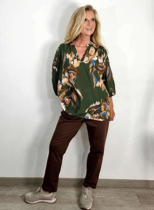 Blusenshirt mit floralem Print