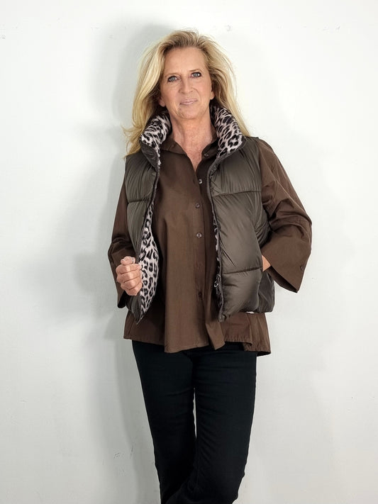 2 in 1 Design: Wendejacke "Braun"