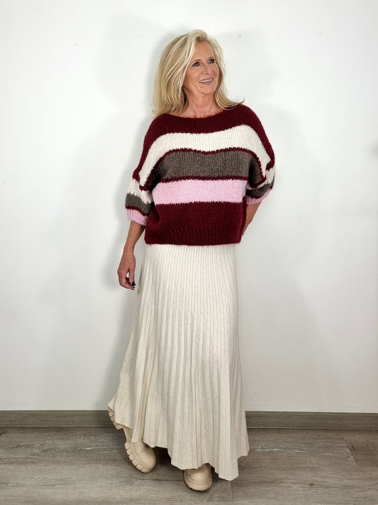 Strickrock in Beige – Eleganz trifft auf Komfort