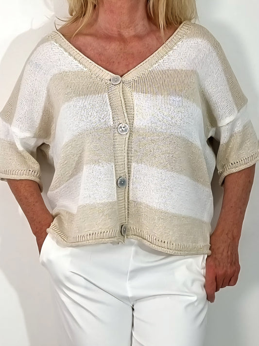 Strickweste in Beige – lässig & elegant