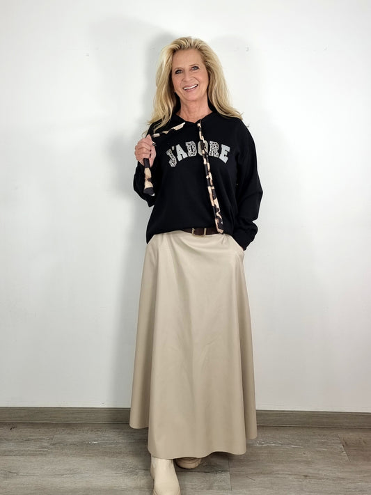 Hoodie "J'ADORE Schwarz