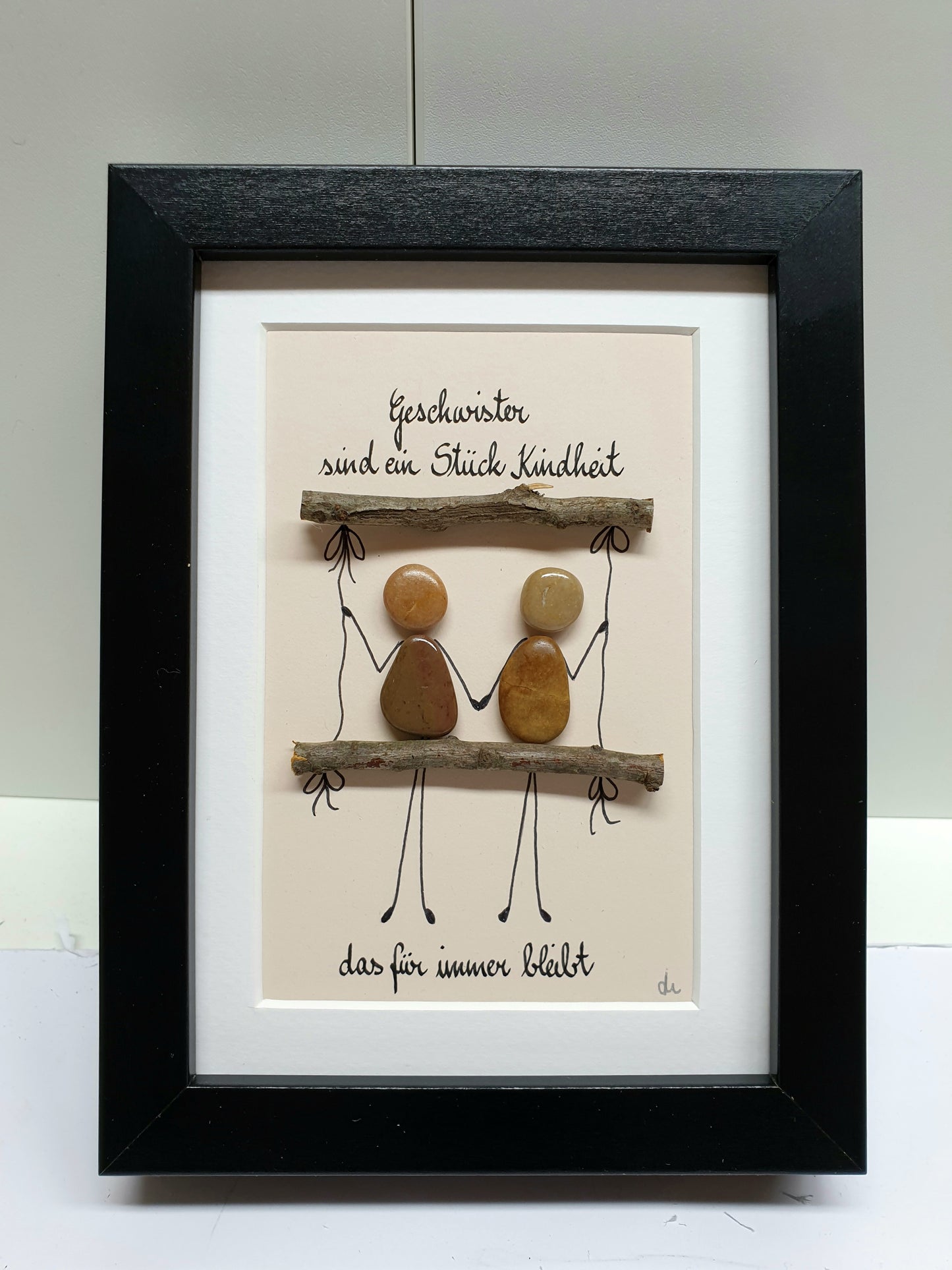 Steinbild " Geschwister"