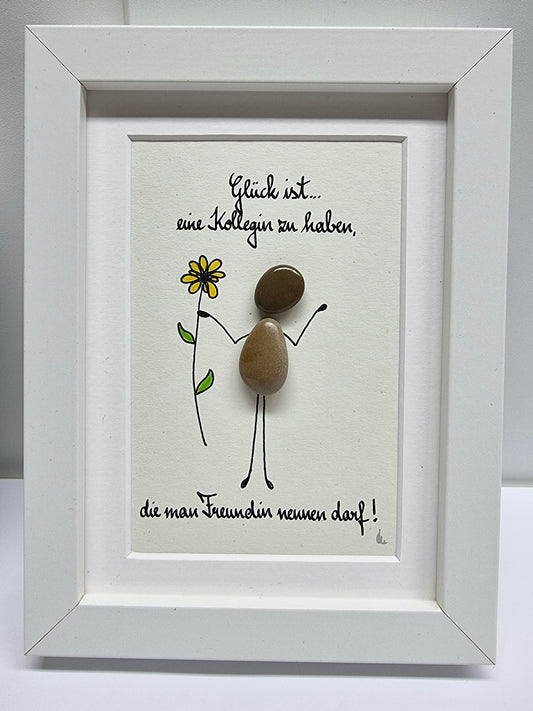 Steinbild Kollegin