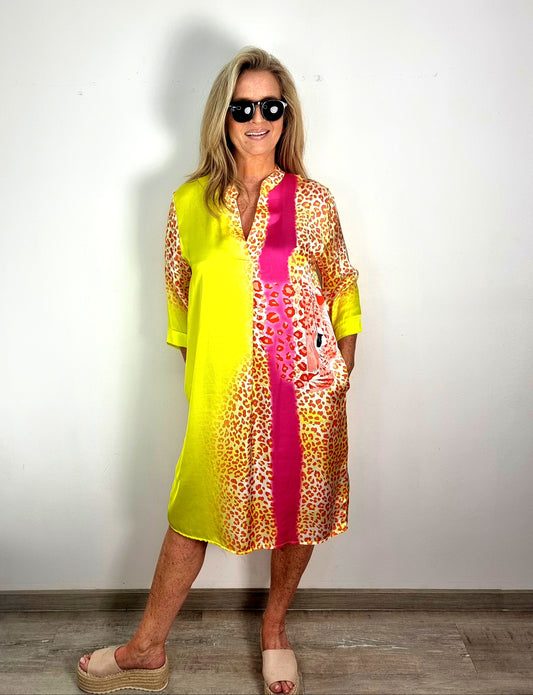 Sommerkleid " Wild Glow" Farbenfroh & Ausdrucksstark