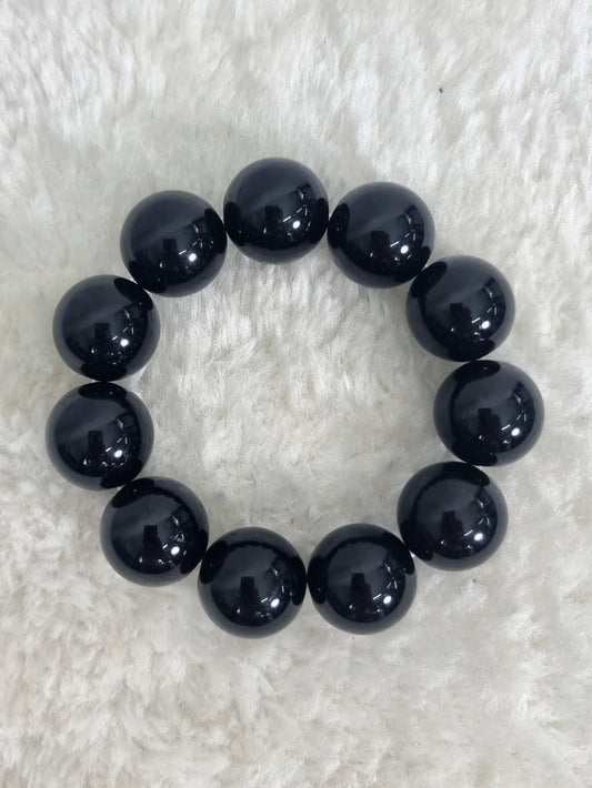 Perlen Armband Schwarz