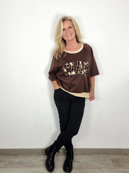 ✨ Trendiges Shirt "CIAO" mit Animal-Print in 4 Farben ✨