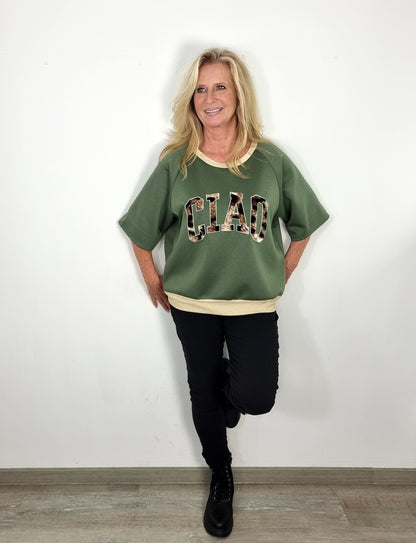 ✨ Trendiges Shirt "CIAO" mit Animal-Print in 4 Farben ✨