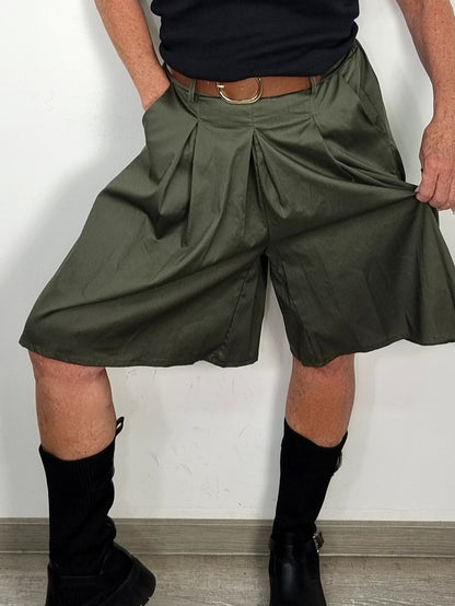 🌿Culotte im Rock-Look – Olivgrün🌿
