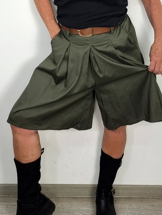 🌿Culotte im Rock-Look – Olivgrün🌿