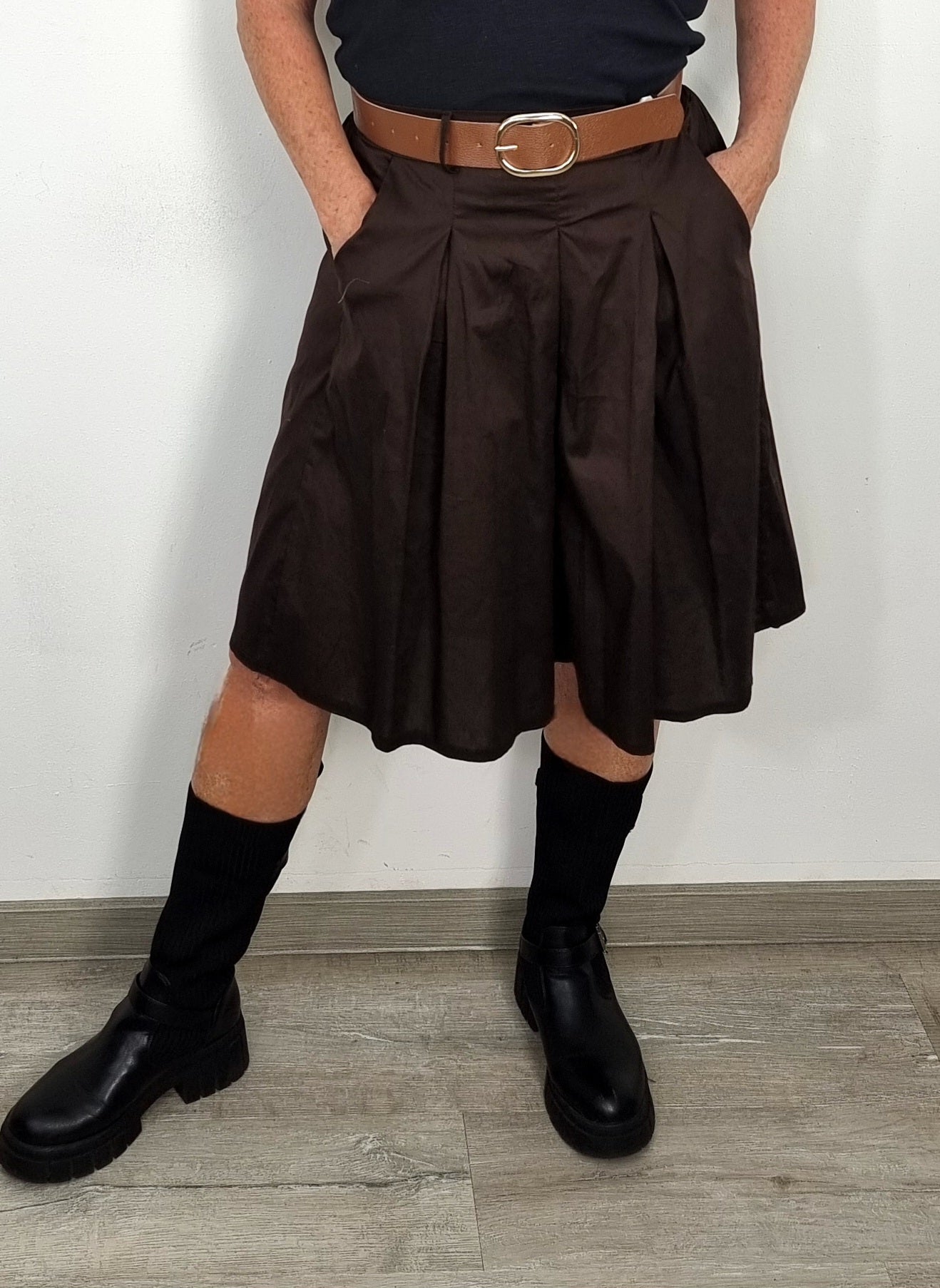 🌿Culotte im Rock-Look – Olivgrün🌿