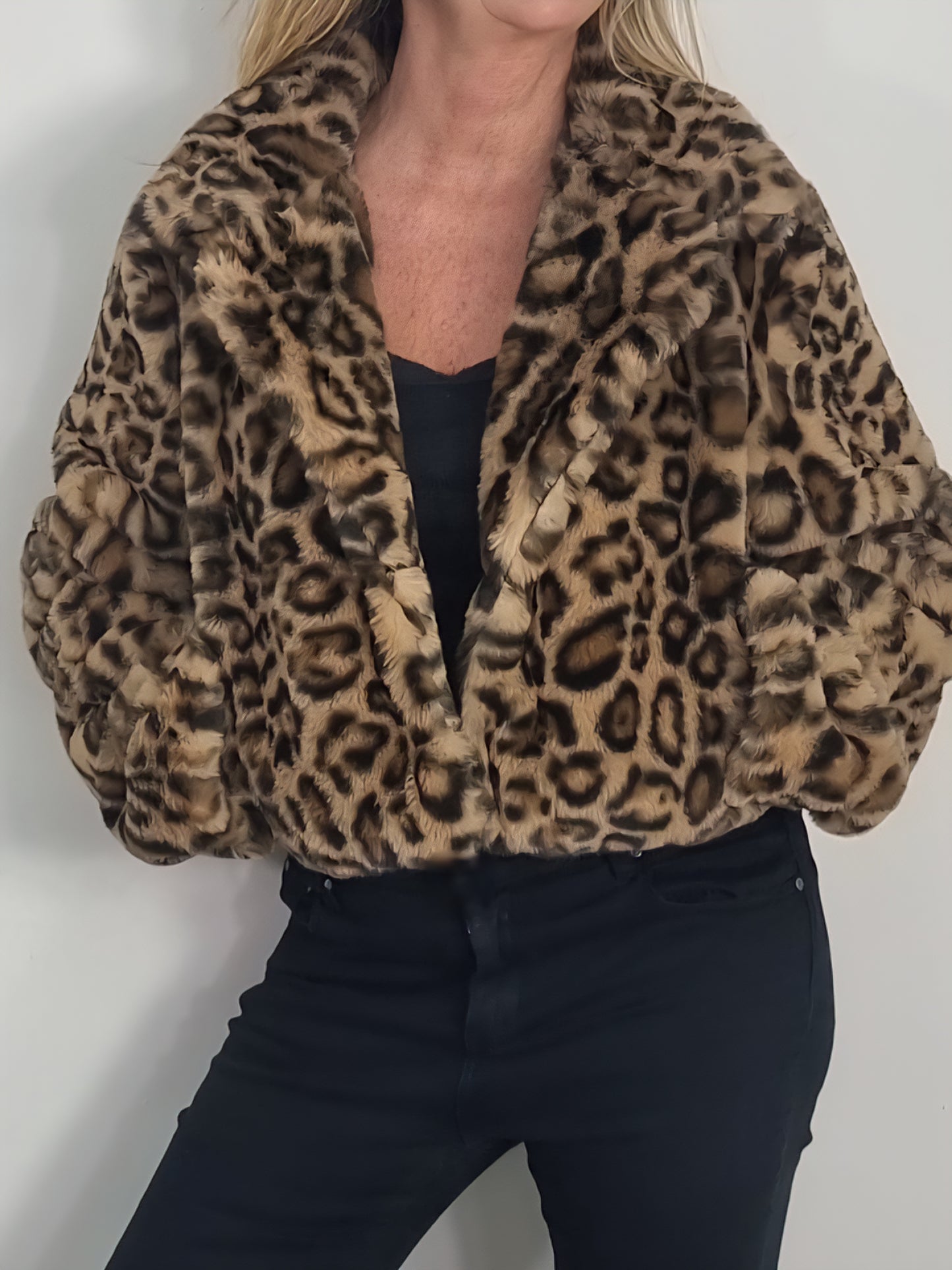 ✨ Leopardenprint Kunstfelljacke ✨