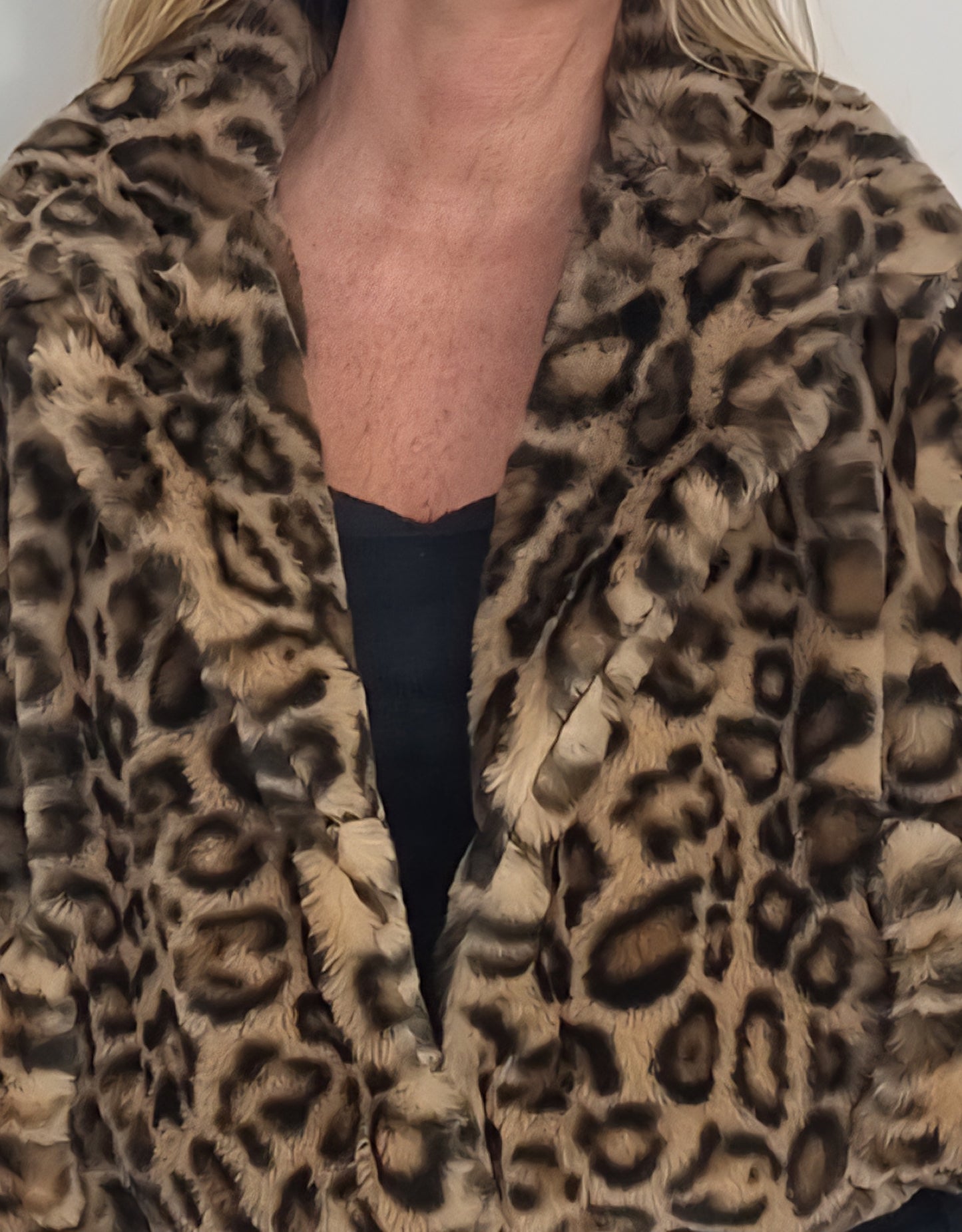 ✨ Leopardenprint Kunstfelljacke ✨