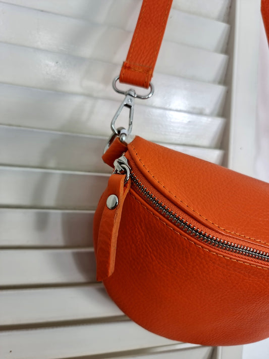 Ledertasche " Orange"
