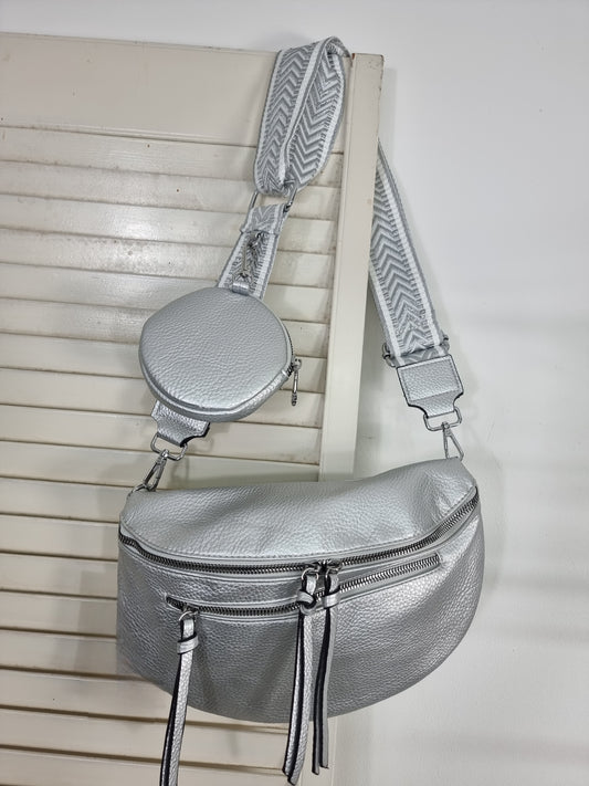 Cross-Bag " Metallic-Silber"