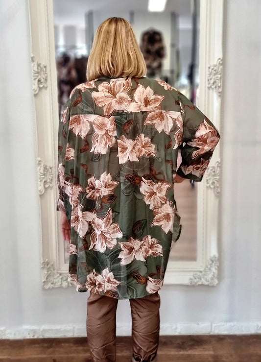 Bluse mit Blumenprint