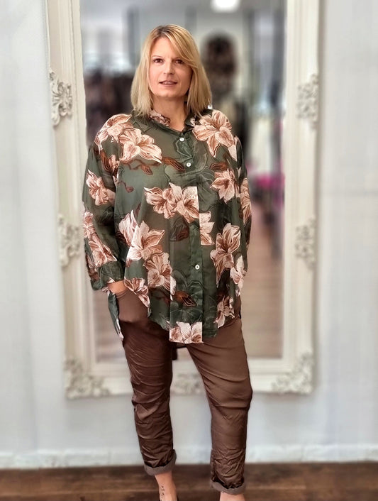 Bluse mit Blumenprint