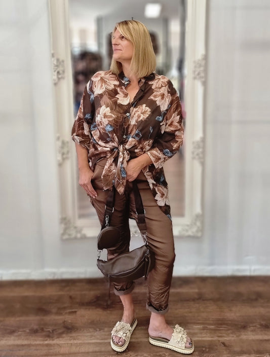 Bluse mit Blumenprint