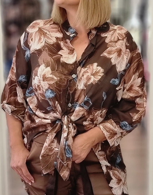Bluse mit Blumenprint