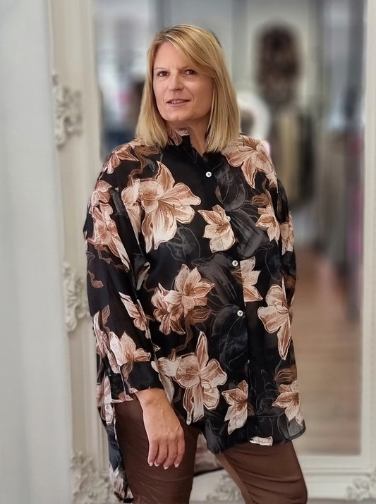 Bluse mit Blumenprint
