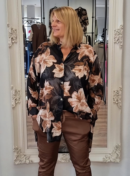 Bluse mit Blumenprint