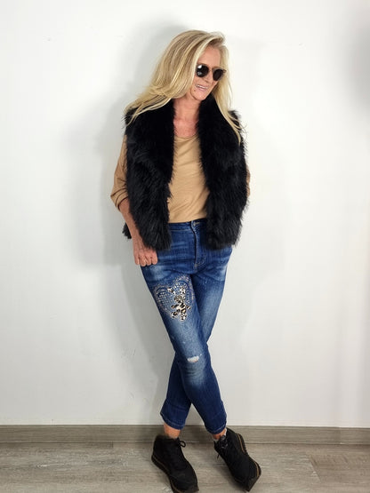 ✨ Coole Jeans mit Animal-Print -Highlight ✨