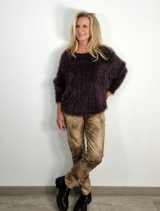 Kuschelig & Stylish Pullover "Schoko-Braun"