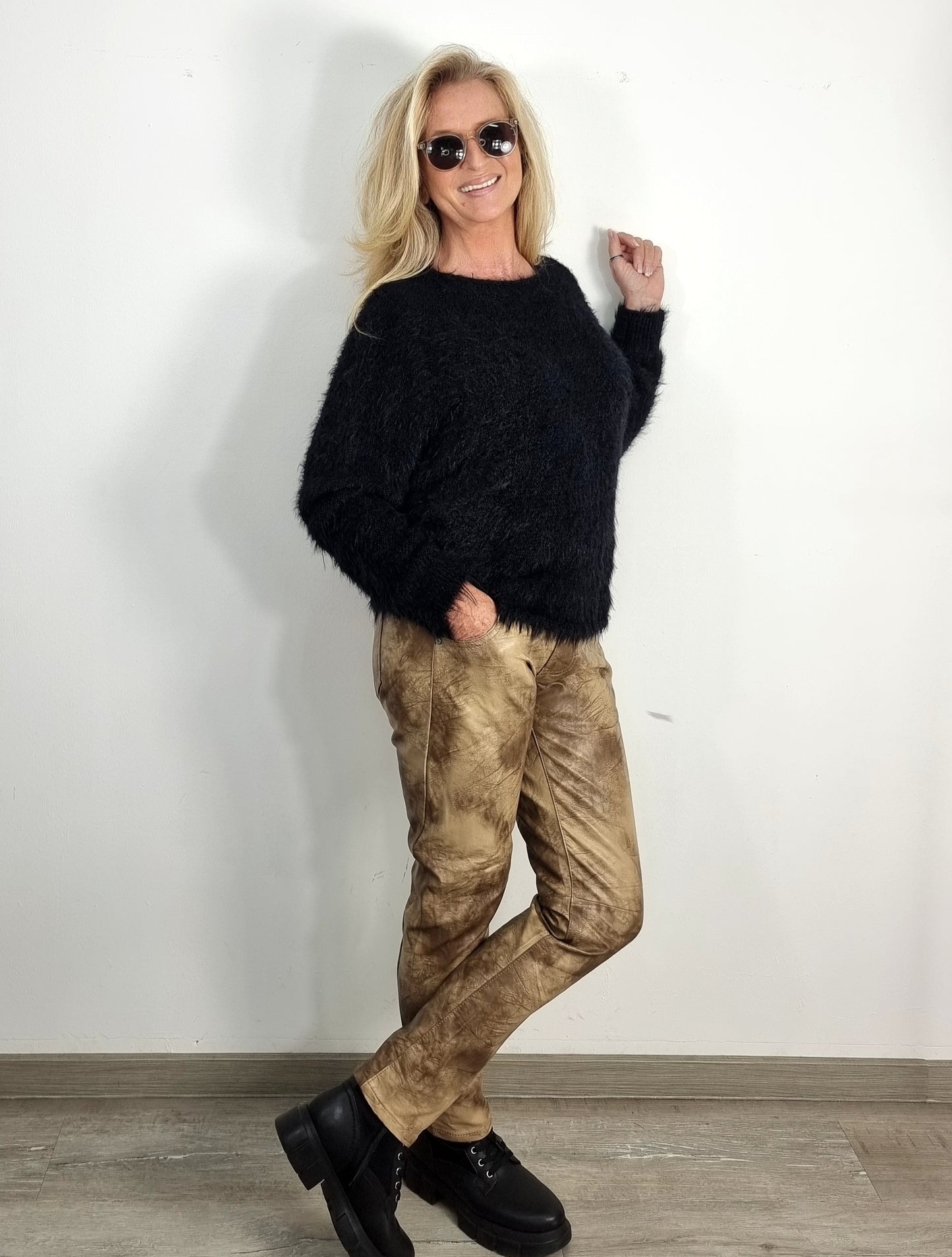 Kuschelig & Stylish Pullover " Schwarz"