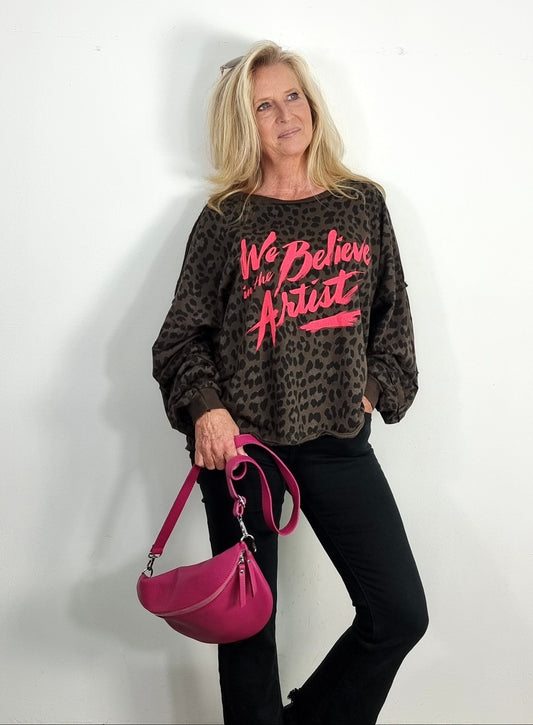 🌟TRENDIGER OVERSITZ- PULLOVER MIT STATEMENT PRINT🌟