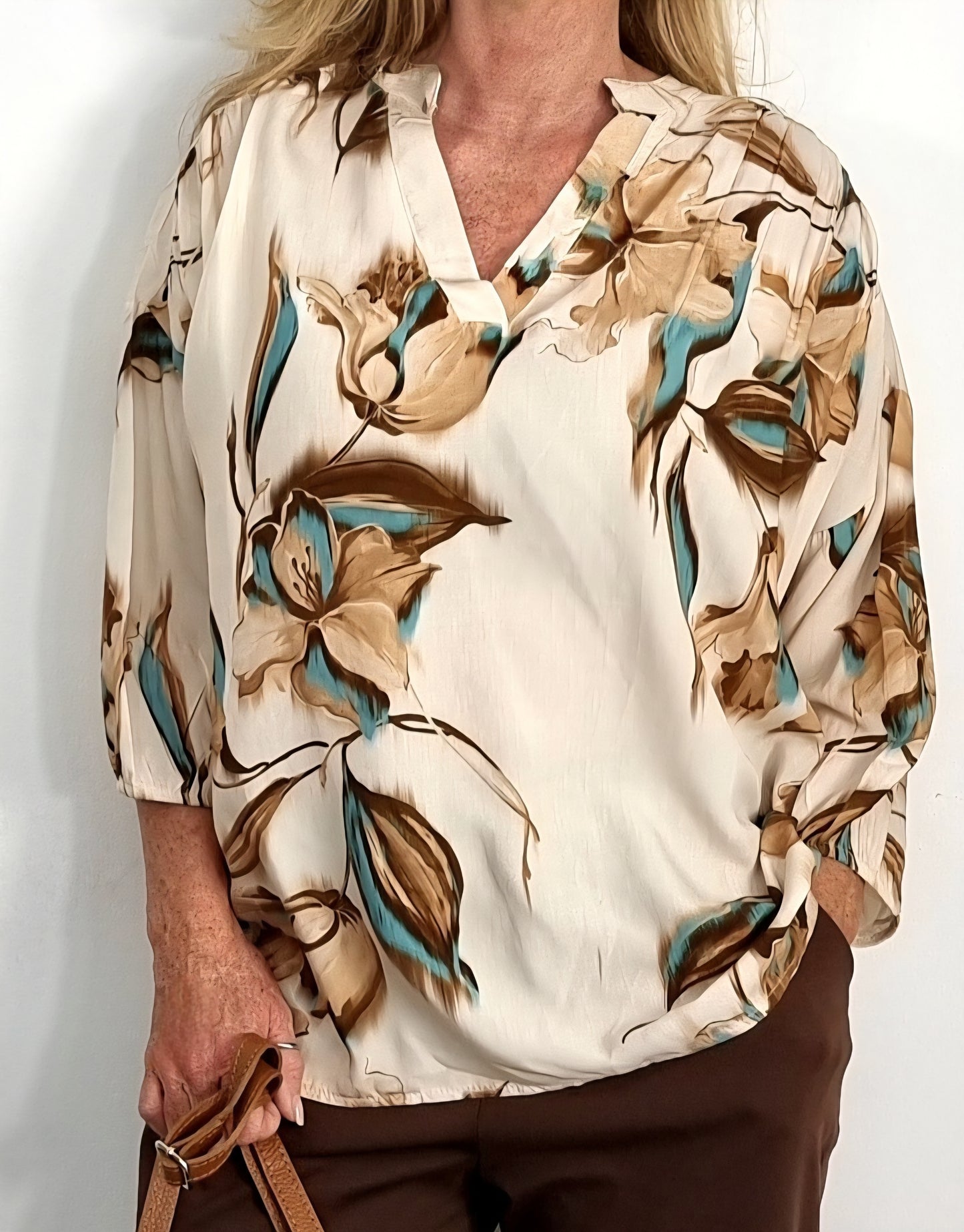 Blusenshirt mit floralem Print