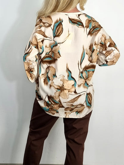 Blusenshirt mit floralem Print