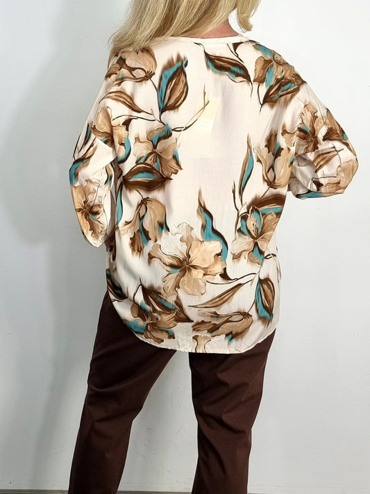 Blusenshirt mit floralem Print