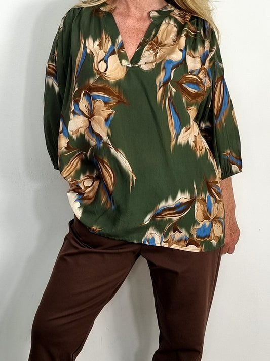 Blusenshirt mit floralem Print