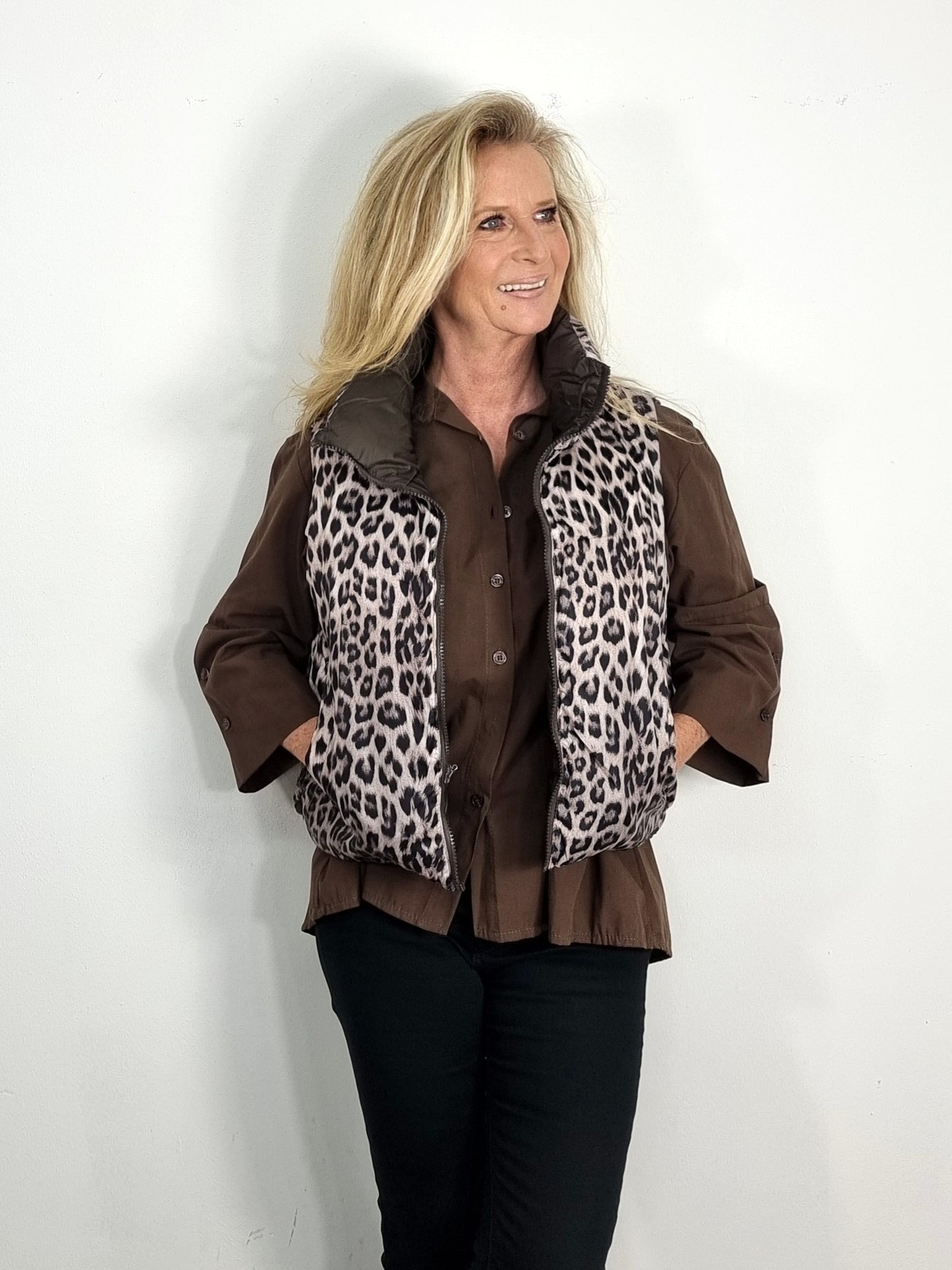 2 in 1 Design: Wendejacke "Braun"