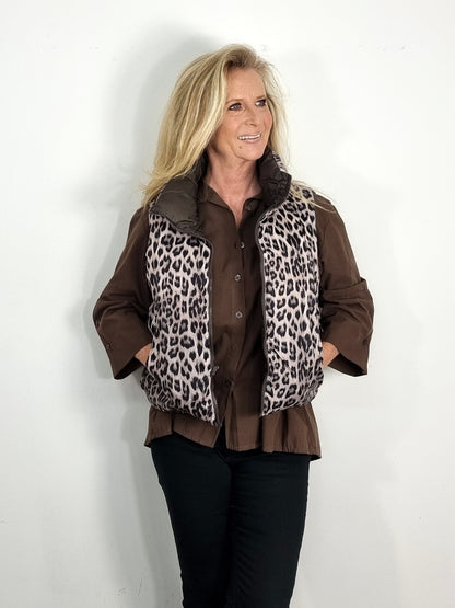 2 in 1 Design: Wendejacke "Braun"