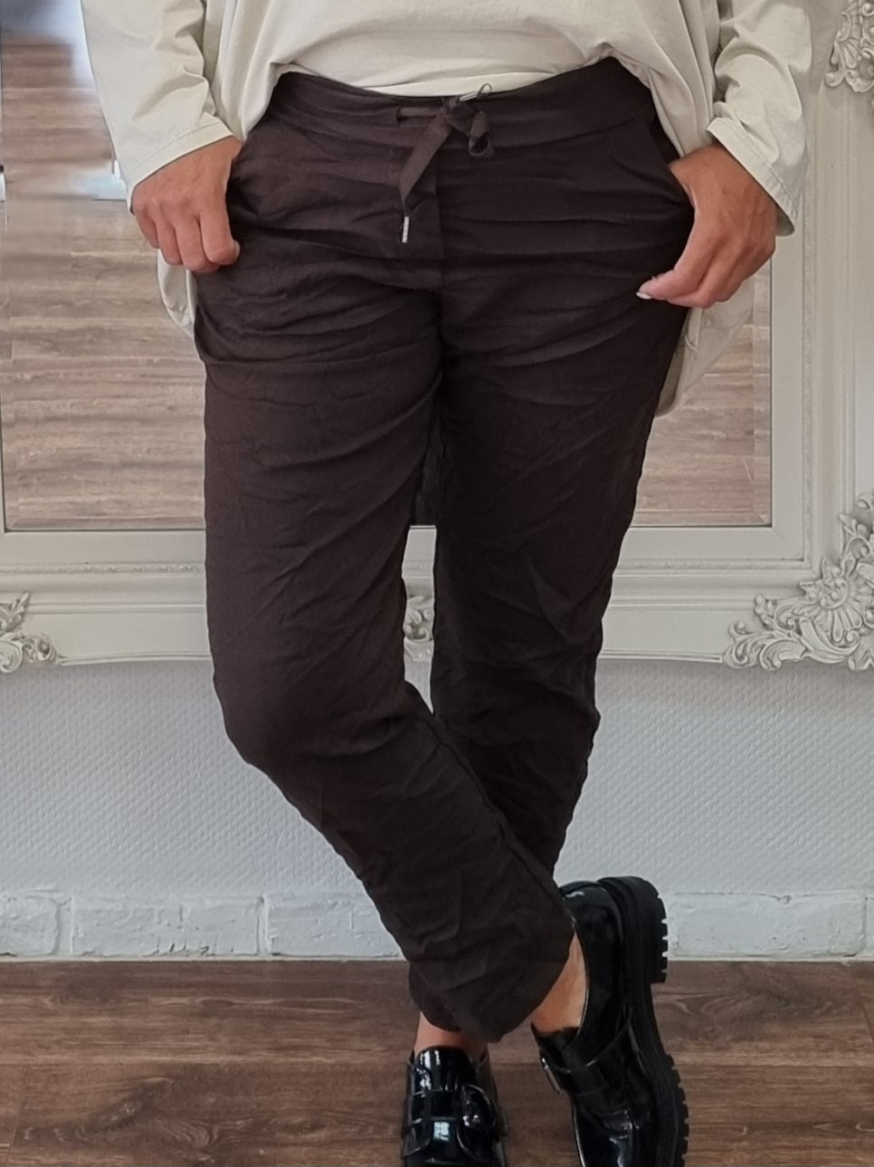 Jogpants in modischer Crash-Optik in 4 Farben