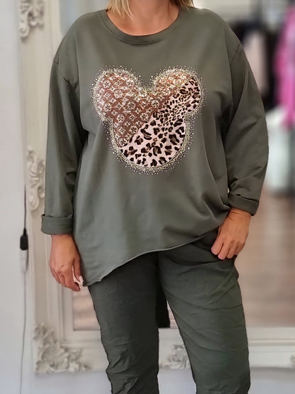 Shirt „Leo- Glitzer-Maus“ in 3 Farben