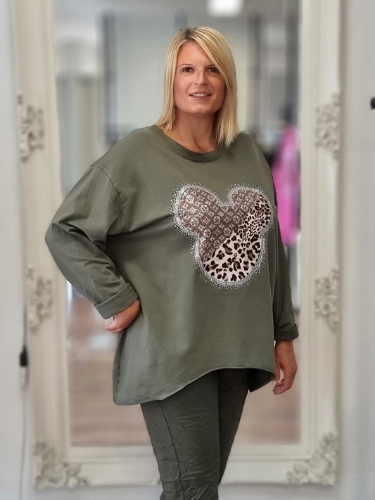 Shirt „Leo- Glitzer-Maus“ in 3 Farben