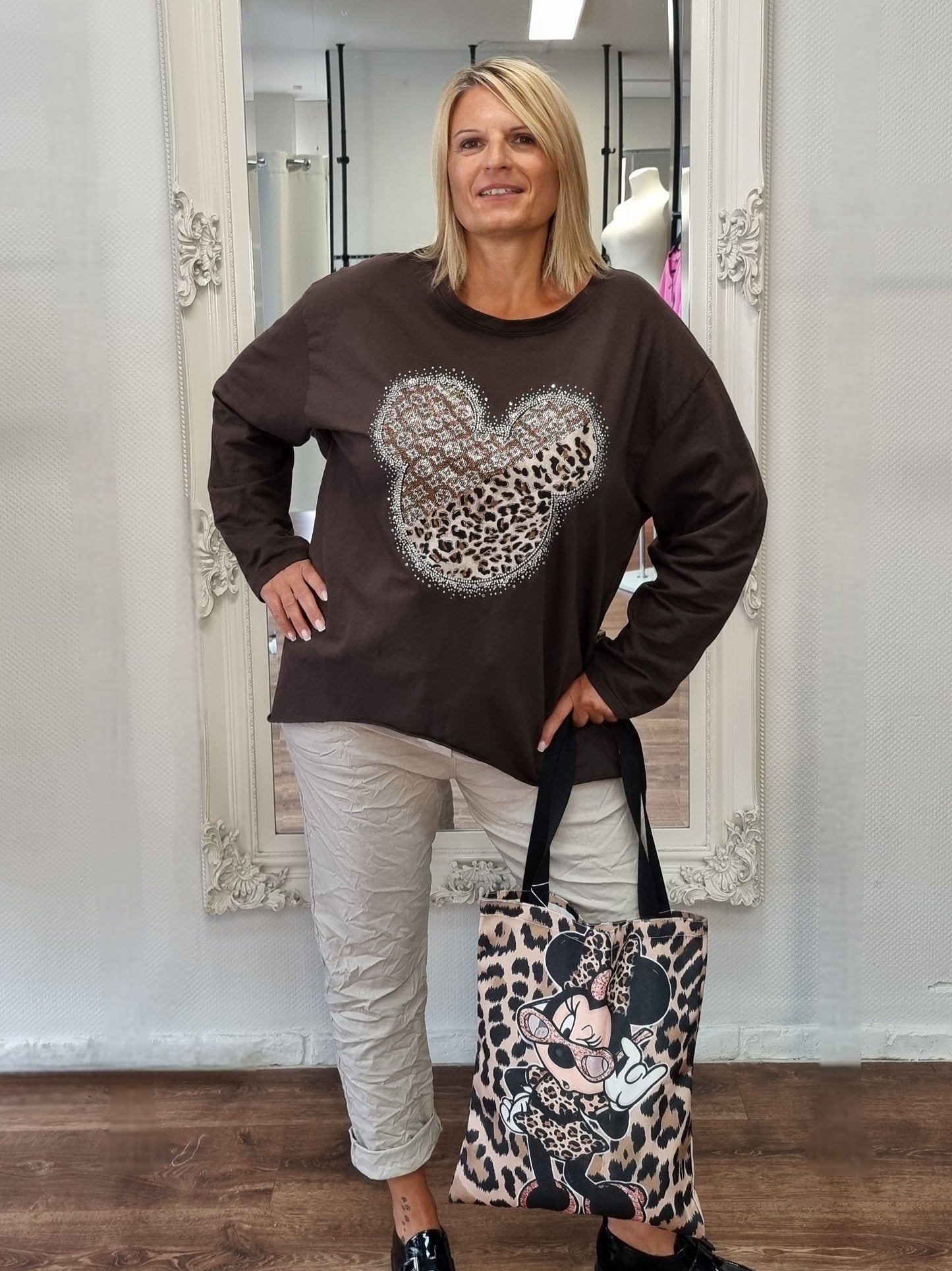 Shirt „Leo- Glitzer-Maus“ in 3 Farben