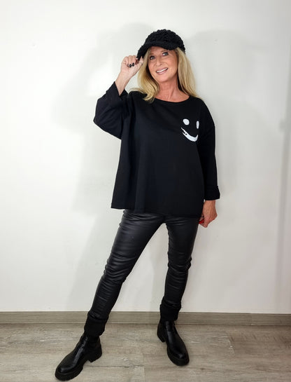 Lässiges Smiley Shirt in 3 Farben😊