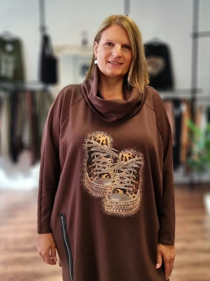 Longsweat „Sneaker Glam“ – Bequem, stylisch & ein echter Hingucker in 4 Farben