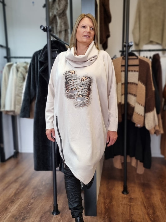 Longsweat „Sneaker Glam“ – Bequem, stylisch & ein echter Hingucker in 4 Farben