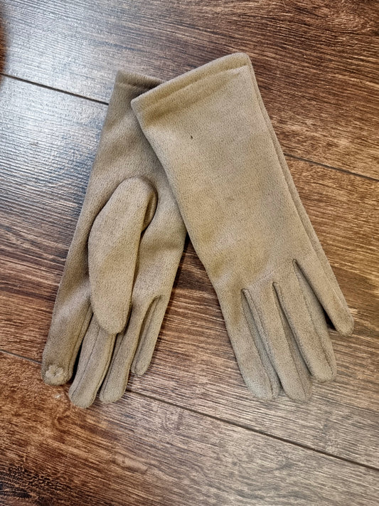 Damenhandschuhe in Wildlederoptik