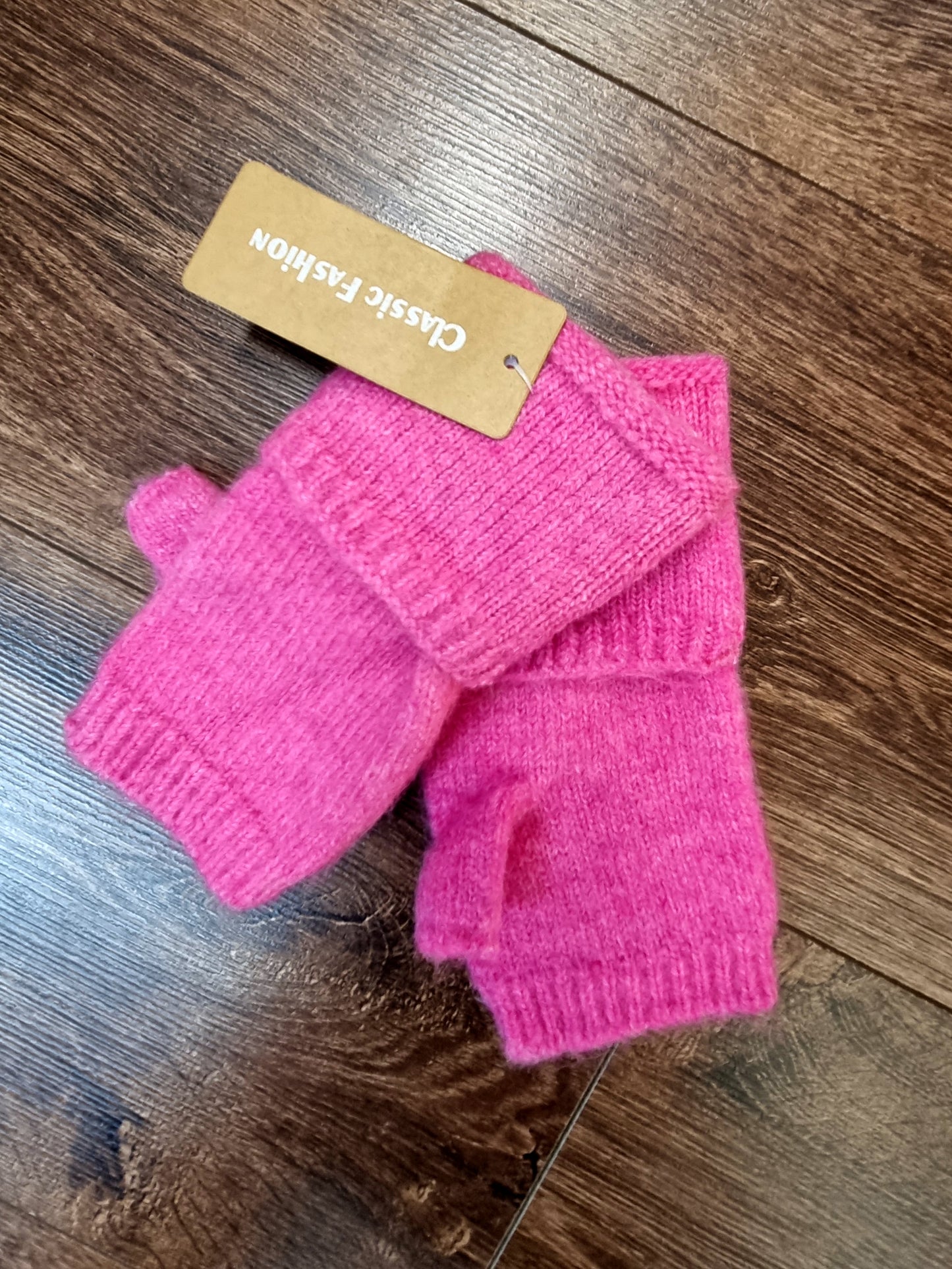 Kuschelige Strick-Handstulpen in Pink🧤