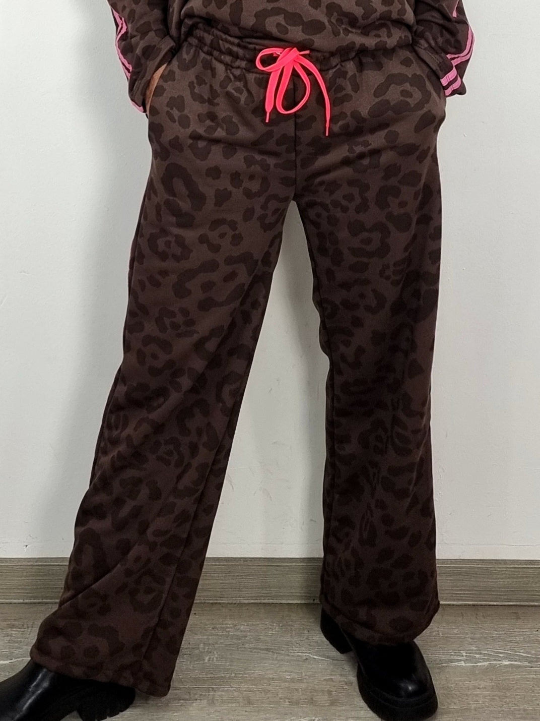 🐆 Lounge-Set mit Leo-Muster & pinken Streifen "EINZEL ERHÄLTLICH"