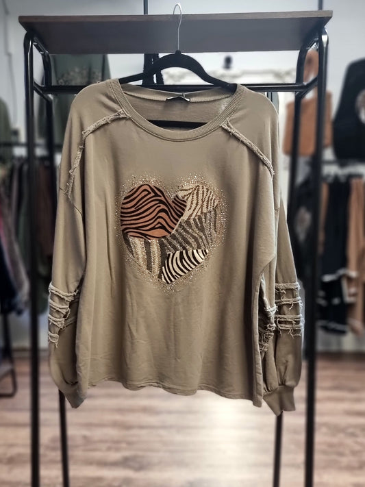 Sweatshirt „Herzliebe“ 3 Farben