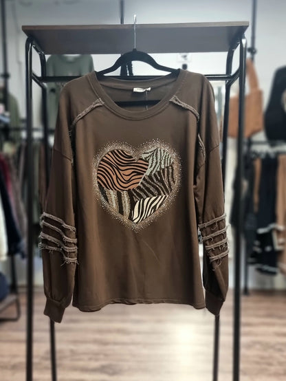 Sweatshirt „Herzliebe“ 5 Farben