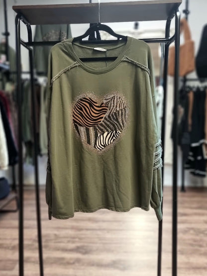 Sweatshirt „Herzliebe“ 5 Farben