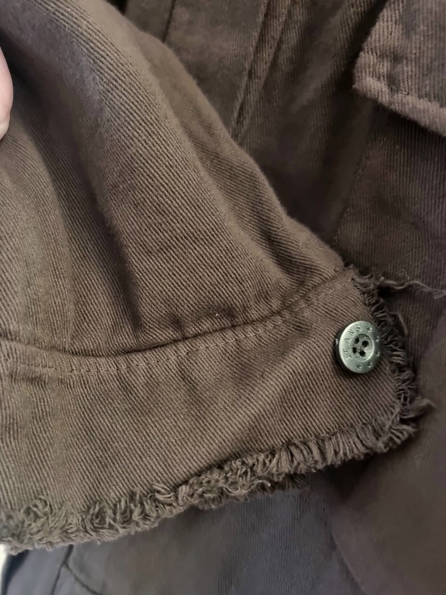 Oversize Hemdjacke – Schoko Braun